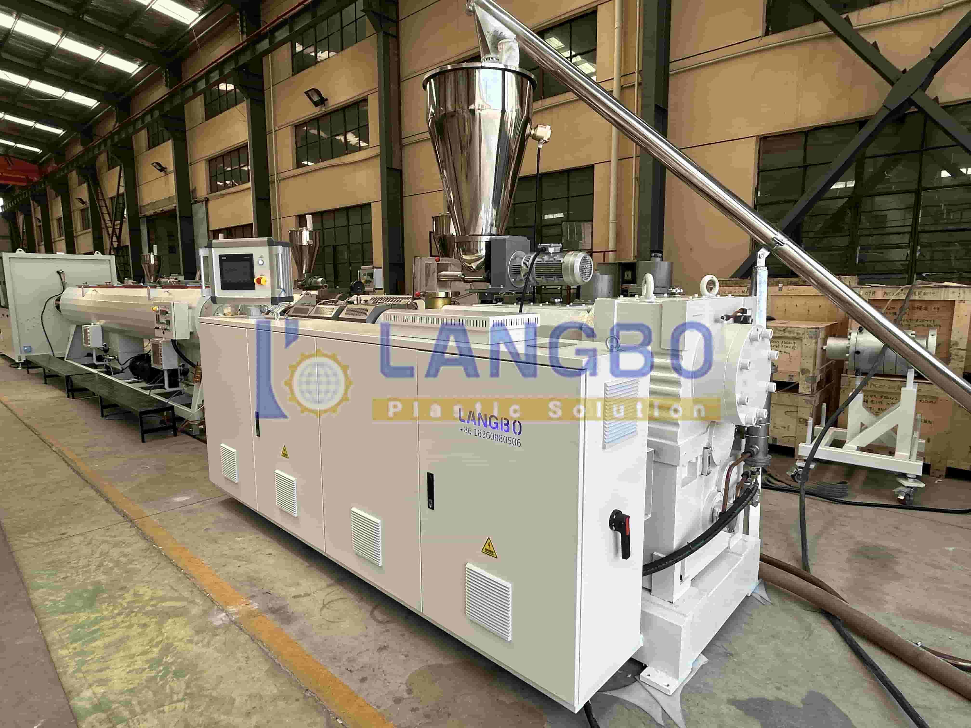Laatste bedrijfscasus over 90–315mm PVC Pipe Extrusion Line for Infrastructure Pipe Manufacturing in Tunisia