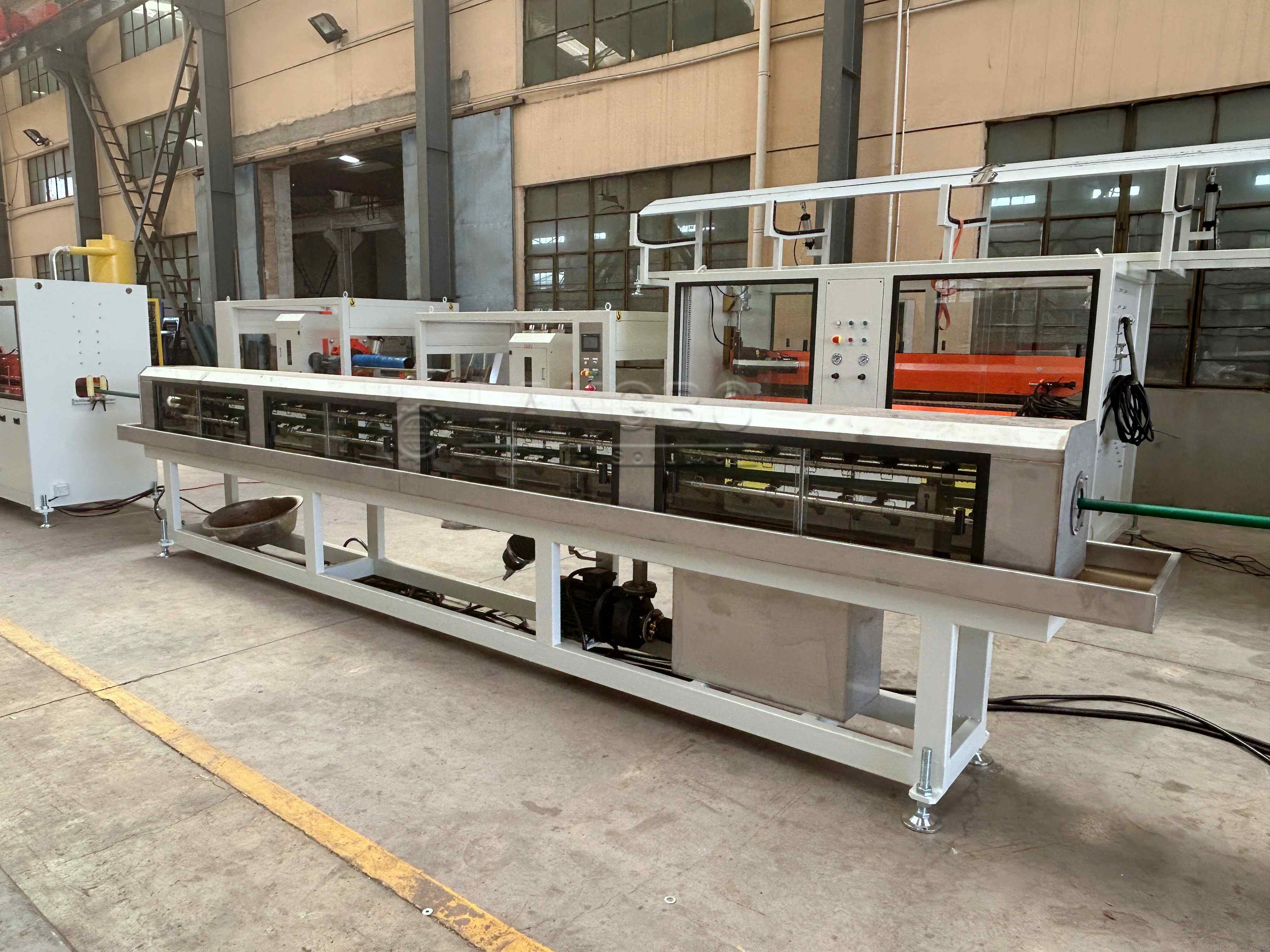 Laatste bedrijfscasus over PPR Pipe Extrusion Line Project for Hot and Cold Water Pipe Manufacturing in Albania