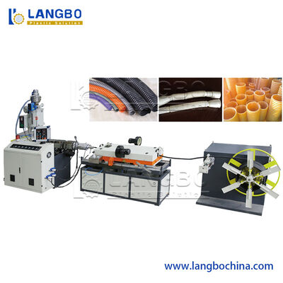 kwaliteit  Fully Automated Corrugated Pipe Line For Faster Electrical Conduit Production Fabriek