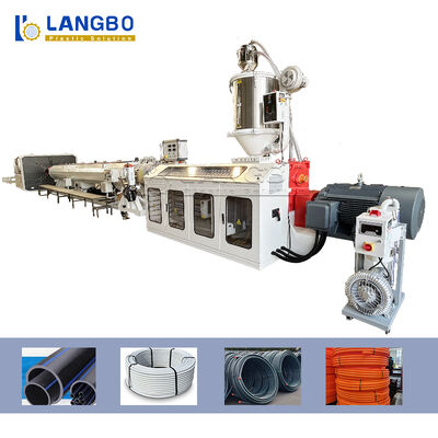 kwaliteit  Natural Gas Pe Pipe Production Line , Single Screw Extruder Hdpe Pipe Machine Fabriek