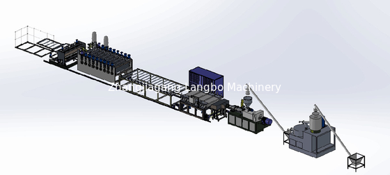 Dubbele van de het Schuimraad van Schroefpvc de Uitdrijvingslijn 110kw die Machine maken