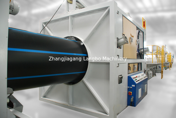 80 kg-800 kg Eén schroef extrusie 16 mm-630 mm PE Plastic Tube Pipe Making Machine met aangepast ontwerp