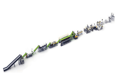 Automatische HUISDIER Recyclingslijn 500KG/h-de Installatiemacht van de Productcapaciteit 105KW