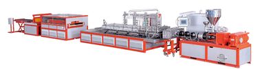 1220mm de Productielijn van de het Schuimraad van pvc, het Dubbele Materiaal van de Schroef Plastic Uitdrijving