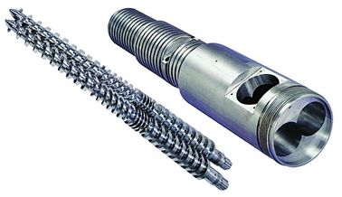 PVC-EXTRUDER, PVC-MUURcommissie EXTUDER, KEGEL TWEELINGschroefextruder, PVC-PIJPextruder, PVC-EXTRUDER
