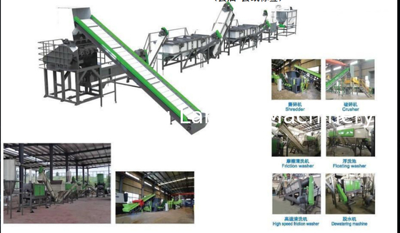 500 kg/h Was- en recyclinglijn PP/PE Rigiede restjes