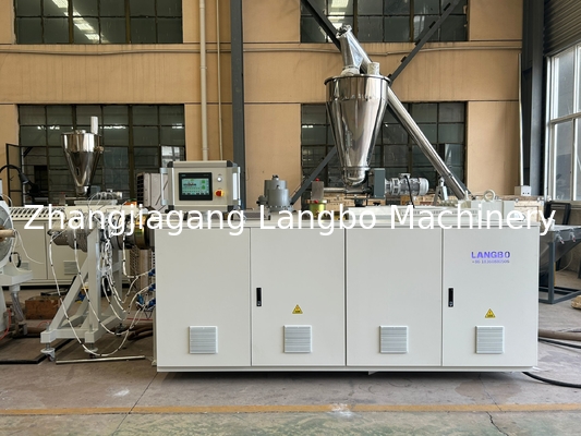 80/173 High Speed PVC Pipe Making Line met tegenroterende kegelvormige tweelingschroefextruder