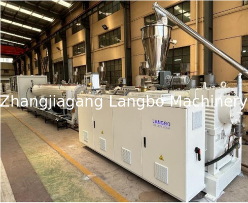 80/173 High Speed PVC Pipe Making Line met tegenroterende kegelvormige tweelingschroefextruder