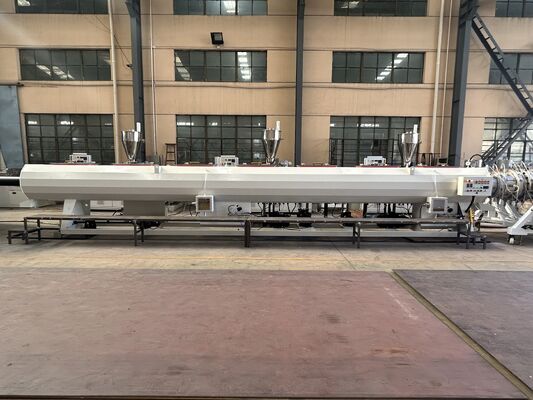 China 16-110mm High Density Polyethyleen Pipe Making Machine met  beide motor en PLC