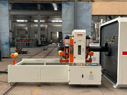 China 16-110mm High Density Polyethyleen Pipe Making Machine met  beide motor en PLC