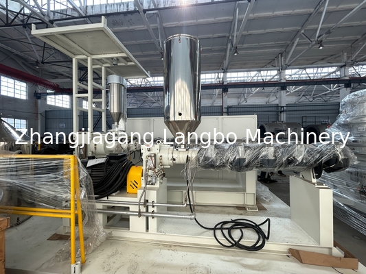 Grote diameter DN Grootte Dubbele/driehoekige wand HDPE PE Watervoorziening Grote diameter Plastic PP PPR HDPE PE Pprc Pipe Extrusie Productie Lijn Machine