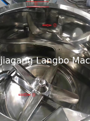 500L roestvrijstalen plastic mixer voor het bereiden van WPC-profiel