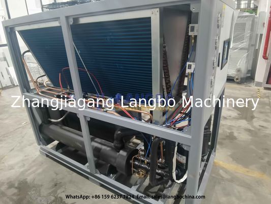 Efficiënte HDPE-buis-extrusielijn uitgerust met luchtgekoelde koelmachine van de beste kwaliteit