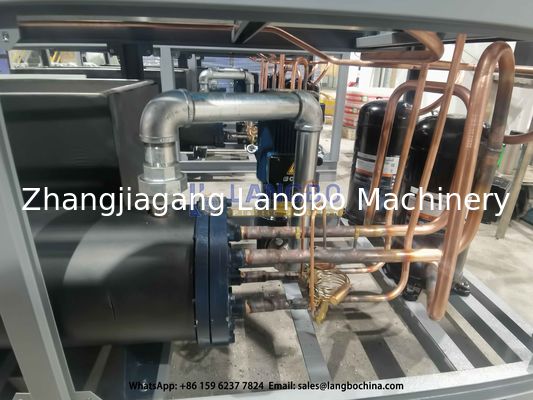 Efficiënte HDPE-buis-extrusielijn uitgerust met luchtgekoelde koelmachine van de beste kwaliteit