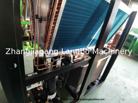 Efficiënte HDPE-buis-extrusielijn uitgerust met luchtgekoelde koelmachine van de beste kwaliteit