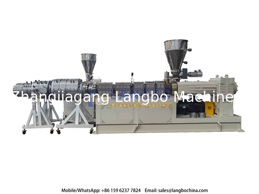 Volledig automatisch PVC-buis-extruder PVC-wisselrubbermachine met PVC-poeder