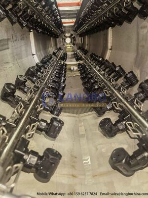 50-200mm PVC-U-buis-extrusielijn met 80/156 55kw geïntegreerde versnellingsbak en -motor