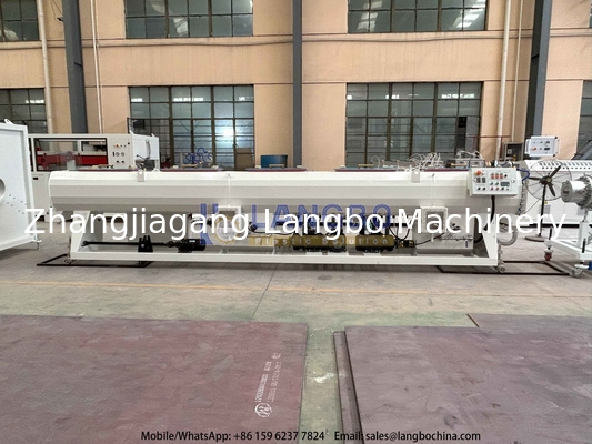 50-200mm PVC-U-buis-extrusielijn met 80/156 55kw geïntegreerde versnellingsbak en Siemens-motor