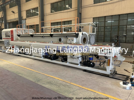 High Speed 63-90mm HDPE Pipe Extrusion Line Single Screw Design