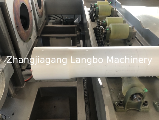 Online volledig automatische plastic PP PE PVC-pijp snijmachine met haul-off systeem