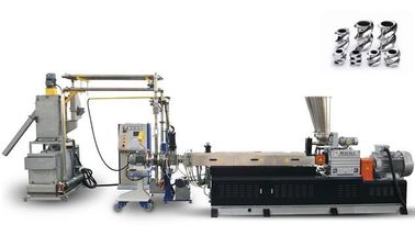 Dubbel Pvc die van het Schroef Heet Knipsel Machine, Plastic Pelletiserend Materiaal 60KW pelletiseren