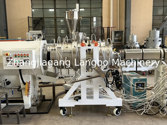 Plastic PVC PE Smooth Rigid Flexible Soft Pipe Extruder Maker