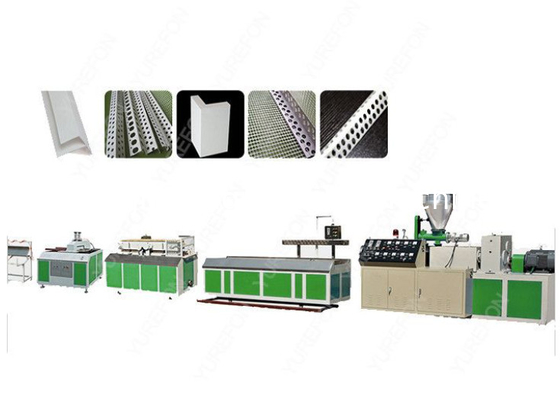 Op maat gemaakte spanning PVC WPC hoekrand band strip bewakers L-vorm hoek extruder / maken machine / extrusie productielijn