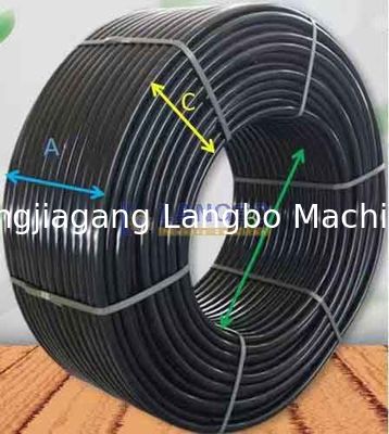 Volautomatische Dubbele Schijf Kunststof PE Pijp Coiler Voor HDPE Pijp Verwerking In 20mm Maat