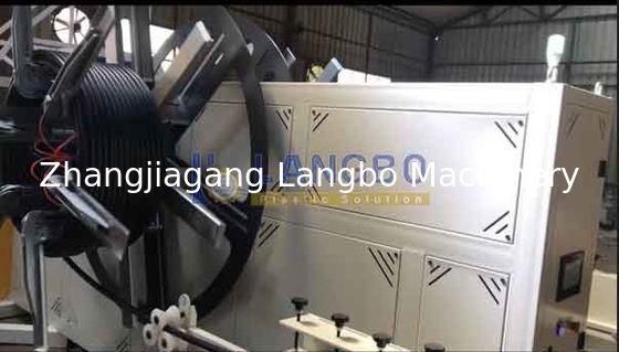 Doppelwerkstation PE irrigatipijp coiler voor diameter 16-63 mm