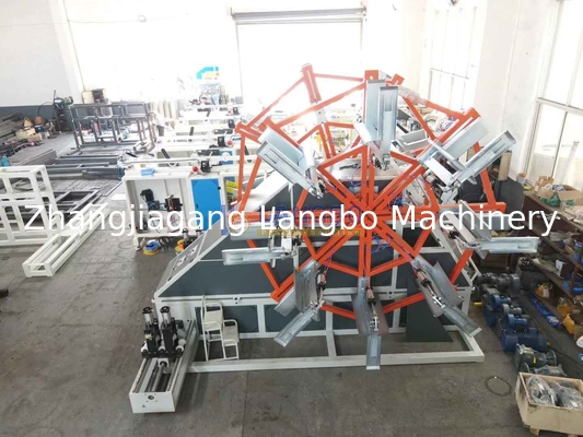 Plastic Pipe Coiling Machine with Strapping Machine for PE Large Diameter Pipe Extrusion Machine