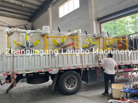 Plastic PE-buis- en slangsplaat met twee stations