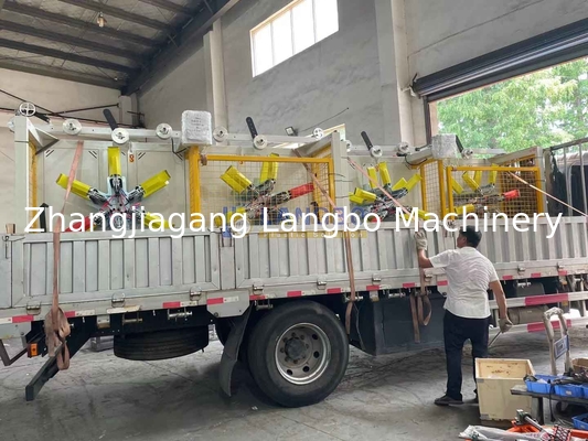 Volledig automatische dubbele schijfspeler voor 16-63 mm HDPE/Pert/LDPE, plastic windermachine