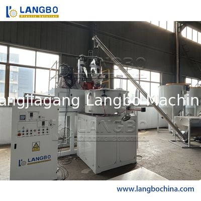 Machine voor het met hoge snelheid mengen van kunststofgrondstoffen    Warm en koud mengmiddel voor WPC PVC-harspoeder