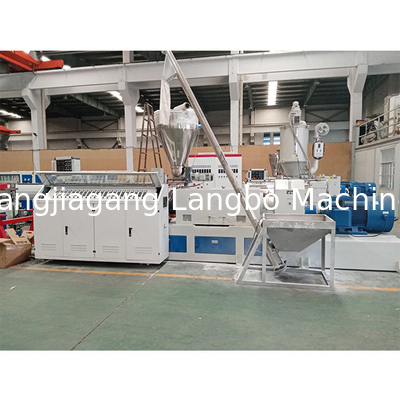 Kegel Dubbele van de het Schuimraad van Extruderpvc de Uitdrijvingslijn, Pvc-Schuimraad die Machine maken