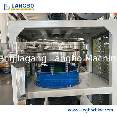 PVC-buis gerecycled door shredder en maalmachine