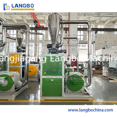 PVC Plastic Recycling Pulverizer Grinder Machine for Pipes Panels Profile