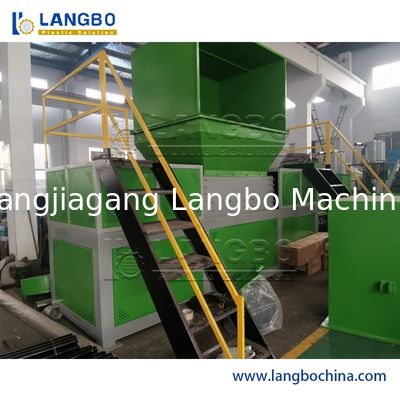 Industriële plastic pallet pet flessen Shredder machine voor afvalband Hout pallet rubber recycling