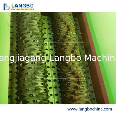 Industriële plastic pallet pet flessen Shredder machine voor afvalband Hout pallet rubber recycling