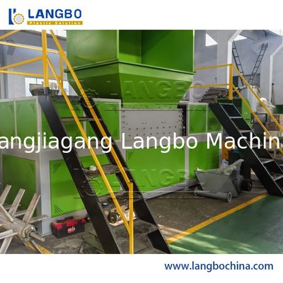 Automatische afvalplastic recycling shredder PET fles crusher machine