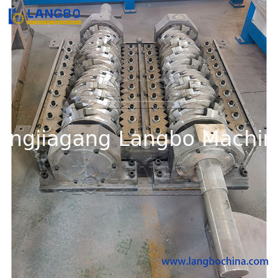 Dubbele schacht Afval van karton Papierband Rubber Metalen schroot Houtblokken Vaten Drums Pipe en Plastic Shredder voor recycling machine