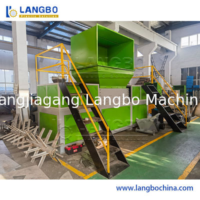 Industrieel PE/PP/PC Lump Pipe Filmzakjes Flessen Drum Papier Afval Hergebruik Plastic Shredding Machine Recycling Crusher Double/Single Shaft Shredder