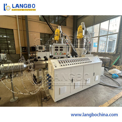 PPR Pijp Extrusielijn met 180 kg/u Output 3 Laags Co-Extrusie en  PLC Besturing