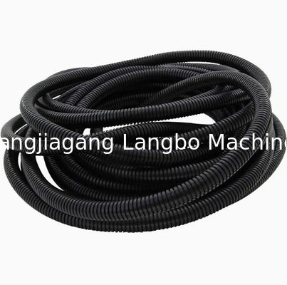 PP / PE Flexible Single Wall Corrugated Pipe Production Line Plastic Extruder Machine