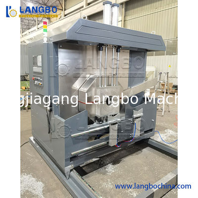 PVC-pijpdraadmachine met 16-160 mm bereik CNC/PLC-besturingssysteem en automatisch centeren en voeden