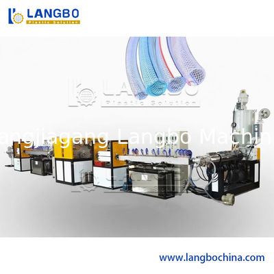 Plastic Zachte PVC Tuinvezel Gevlochten Versterkte Slang Pijp Buis Extruder Machine