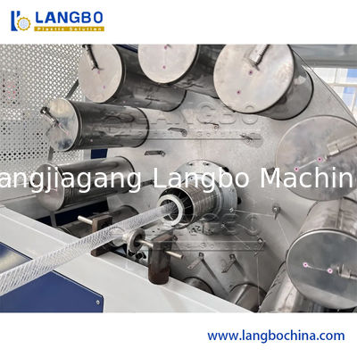 PVC vezelversterkte zachte tuinslang, machine voor het maken van vezel gevlochten versterkte buizen