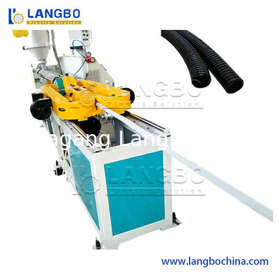 PP PE HDPE PVC PA Pipe Extrusion Line Gaswaterpijpvoorziening DrainageElektrische slangbuis Productie Eenwandige gegolfde plasticpijp Extrusion Line