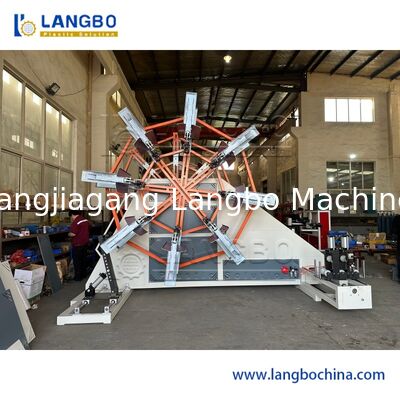 Plastic Pipe Coiling Machine met Strapping Machine voor PE Large Diameter Pipe Extrusion Machine