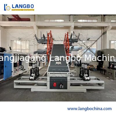 Plastic Pipe Coiling Machine met Strapping Machine voor PE Large Diameter Pipe Extrusion Machine