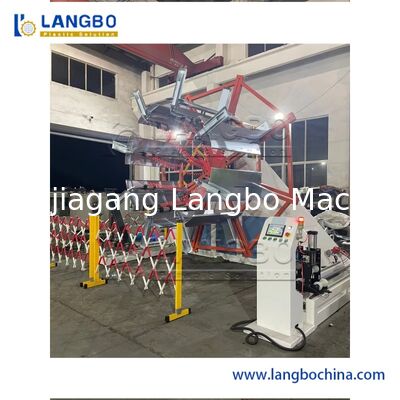 Plastic Pipe Coiling Machine met Strapping Machine voor PE Large Diameter Pipe Extrusion Machine